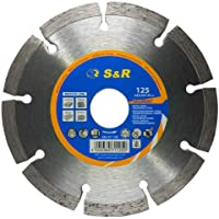S&amp-R Disco Diamantado para Hormigon 125 mm Disco Diamante UNIVERSAL- soldado con láser- corte en seco